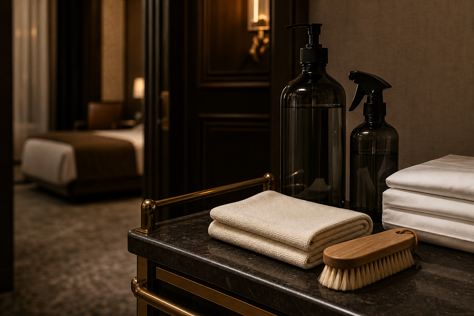 Professional hotel housekeeping products and fresh linen